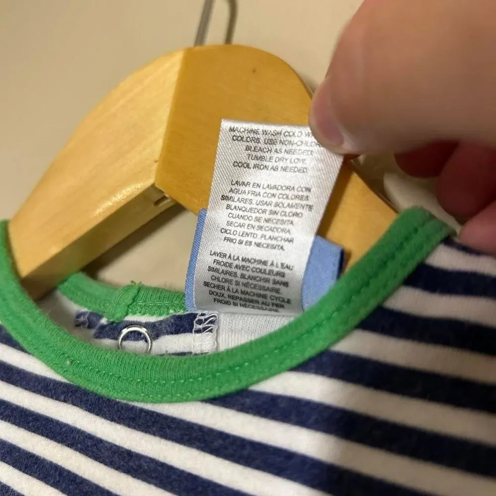 2012 Carter's Baby Boy Striped Summer Romper 6-9M